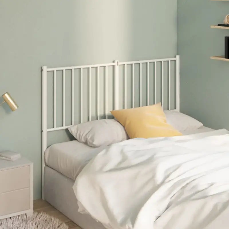 Ronde buizen hoofdbord met trendy ontwerp voor elke slaapkamer - Wit / 120 cm / 1 - Hoofdborden en voetborden