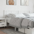 Ronde buizen hoofdbord met trendy ontwerp voor elke slaapkamer - Wit / 160 cm / 1 - Hoofdborden en voetborden
