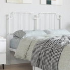 Ronde buizen hoofdbord voor een trendy en duurzame slaapkamer Look - Wit / 120 cm / 1 - Hoofdborden en voetborden