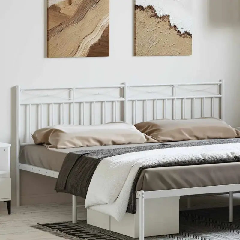 Ronde buizen houten hoofdborden voor een tijdloze slaapkamer uitstraling - Wit / 180 cm / 1 - Hoofdborden en voetborden