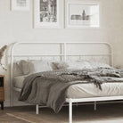 Ronde buizen voor hoofdborden en voetborden met modern design - Wit / 160 cm / 1 - Hoofdborden en voetborden