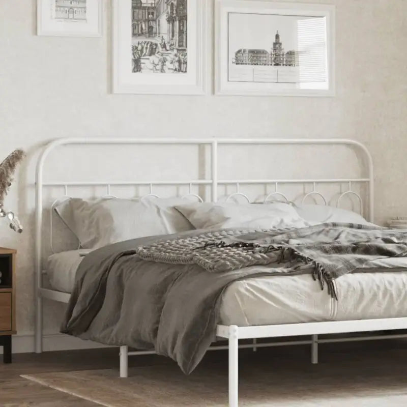 Ronde buizen voor hoofdborden en voetborden met modern design - Wit / 160 cm / 1 - Hoofdborden en voetborden