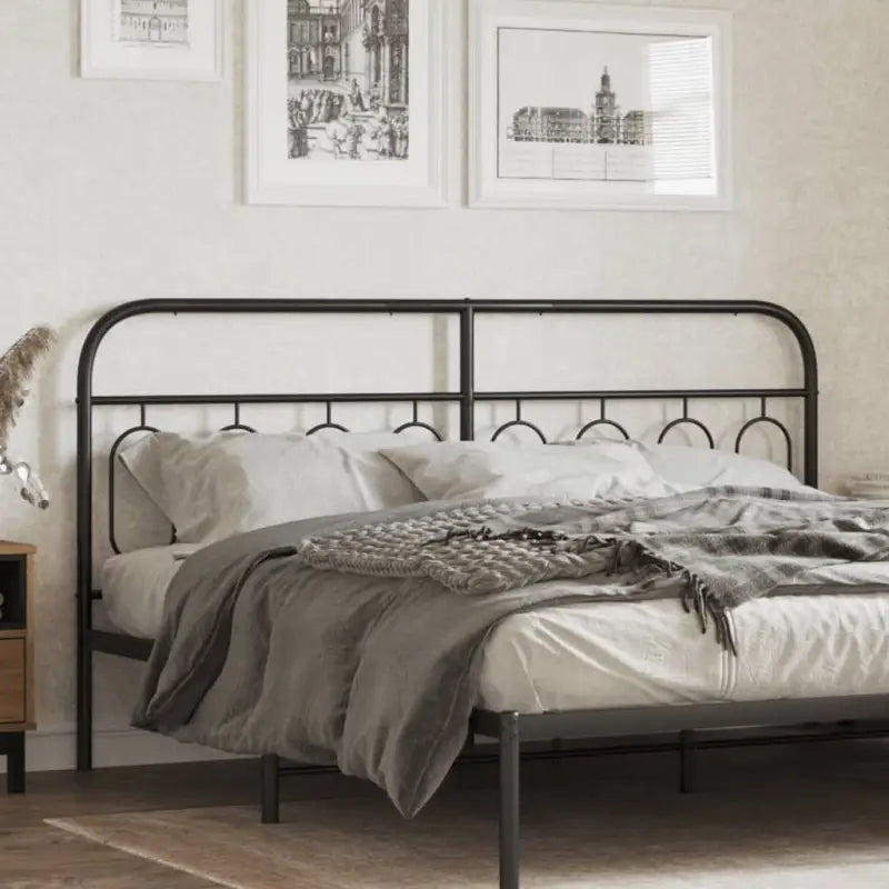Ronde buizen voor hoofdborden en voetborden met modern design - Zwart / 183 cm / 1 - Hoofdborden en voetborden