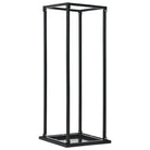 Ronde Stalen Houthaard voor stijlvolle houtopslag - 37 x 37 x 113 cm - Brandhoutrekken