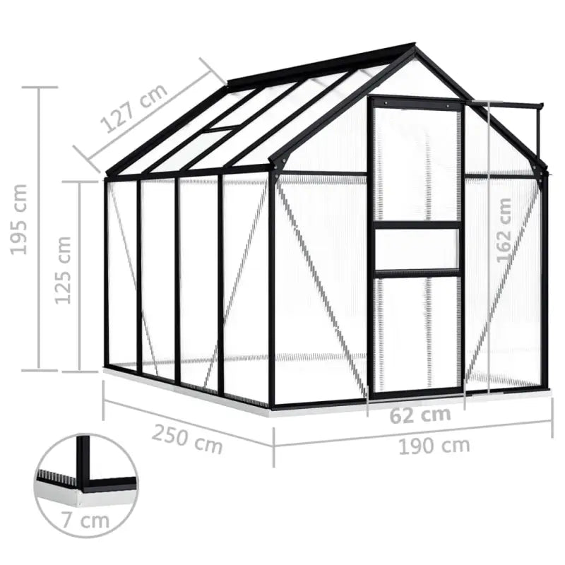 Ruime tuinkas met sterke profielen voor tuinbouw en bescherming - Tuinkassen