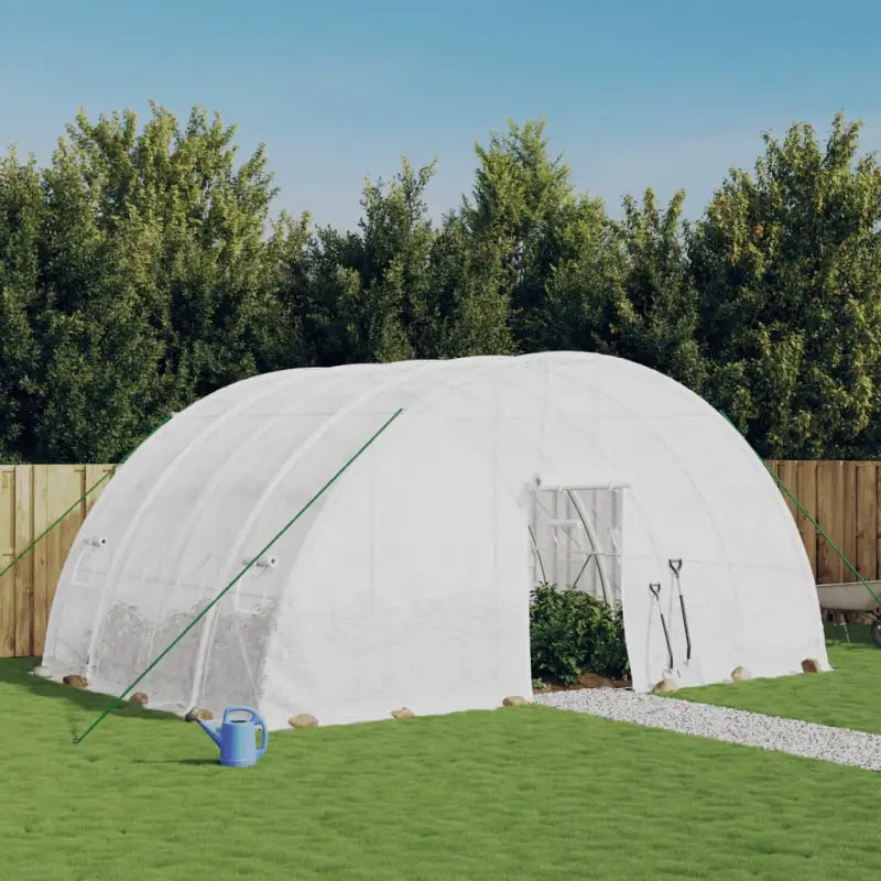Ruime Tuinkas voor Groenten en Planten in Duurzaam Polyethyleen - Wit / 6 x 4 x 2.85 m / 1 - Tuinkassen