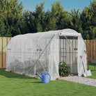 Ruime tuinkas voor planten en groenten van duurzaam polyethyleen - Wit / 4 x 2 x 2 m / 1 - Tuinkassen