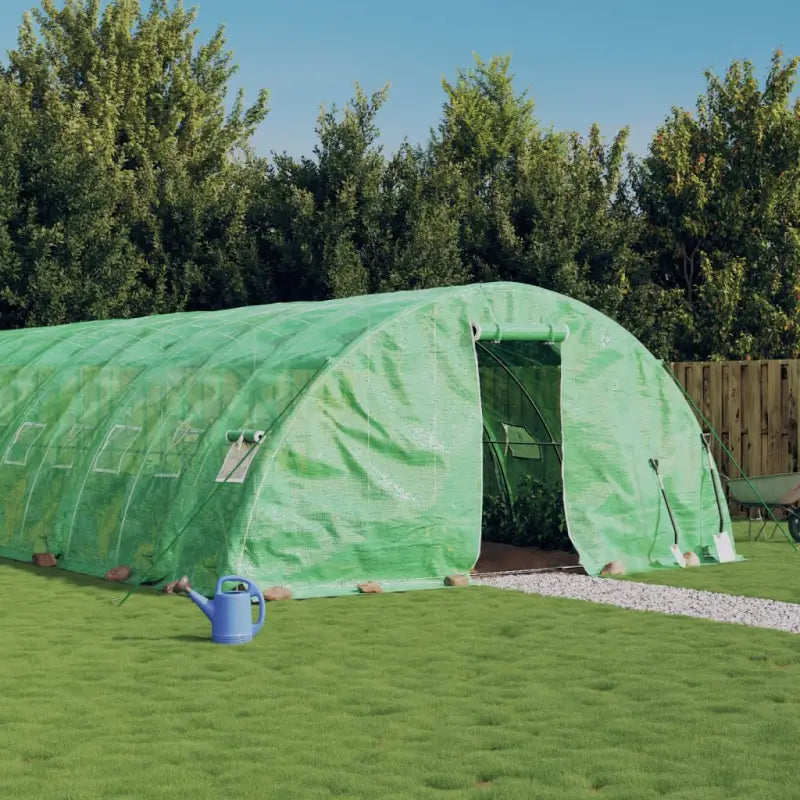 Ruime tuinkas voor planten groenten en fruit beschermd tegen weersomstandigheden - Groen / 14 x 5 x 2.3 m / 1
