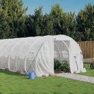 Ruime tuinkas voor planten groenten en fruit in duurzaam polyethyleen - Wit / 14 x 3 x 2 m / 1 - Tuinkassen