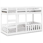 Ruimtebesparend stapelbedframe van massief grenenhout voor meerdere kinderen - Wit / 90 x 190 cm - Bedden & bedframes