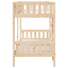 Ruimtebesparende stapelbedframe in massief grenenhout voor meerdere kinderen - Bedden & bedframes