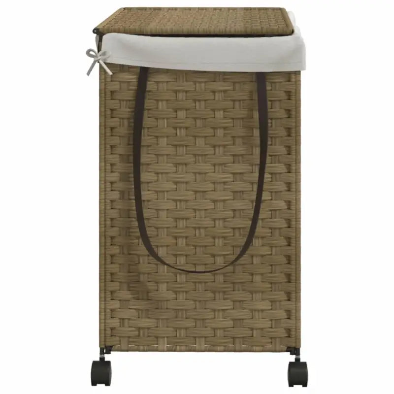 Rustieke inklapbare wasmand van natuurlijk rattan voor je badkamer - Naturel / 1 - Wasmanden