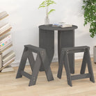 Rustieke krukken van massief grenenhout voor je interieur - Grijs / 40 x 40 x 45 cm / 2 - Klapstoelen & krukken