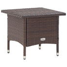 Rustieke tuintafel met gepoedercoat stalen frame voor tuin en terras - Bruin / 1 - Tuintafels