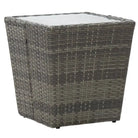 Rustieke tuintafels met gehard glas voor een stijlvolle tuinversiering - Grijs / 1 / Glas - Tuintafels