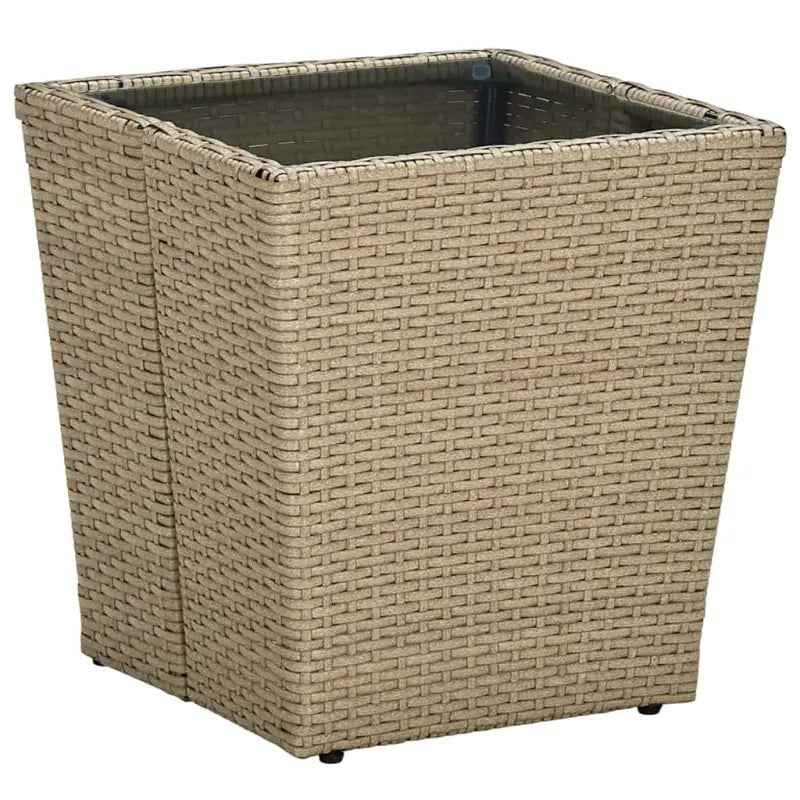Rustieke tuintafels met gehard glas voor een stijlvolle tuinversiering - Beige / 1 / Glas - Tuintafels