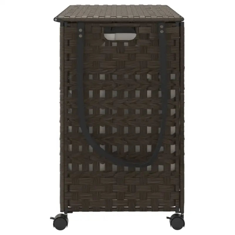 Rustieke wasmand met inklapbaar ontwerp en natuurlijke rattan textuur - Wasmanden