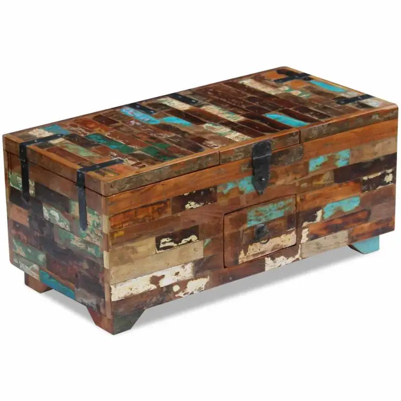 Salontafel in antieke stijl van gerecycled hout voor jouw woonkamer - Salontafels