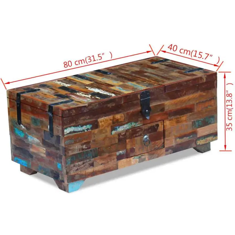 Salontafel in antieke stijl van gerecycled hout voor jouw woonkamer - Salontafels