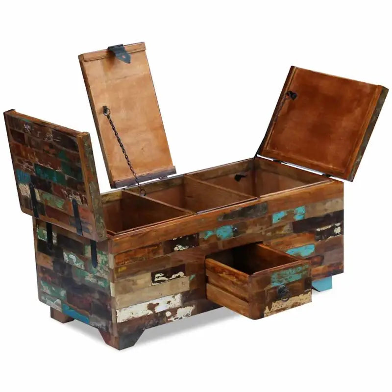 Salontafel in antieke stijl van gerecycled hout voor jouw woonkamer - Salontafels