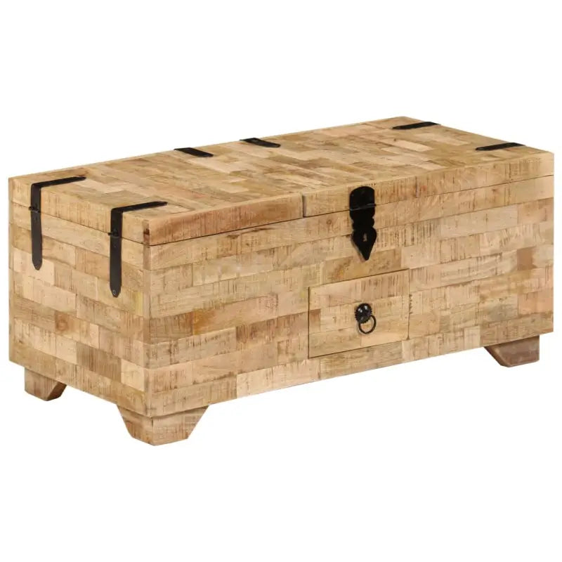 Salontafel in antieke stijl van gerecycled hout voor jouw woonkamer - Bruin / 1 - Salontafels