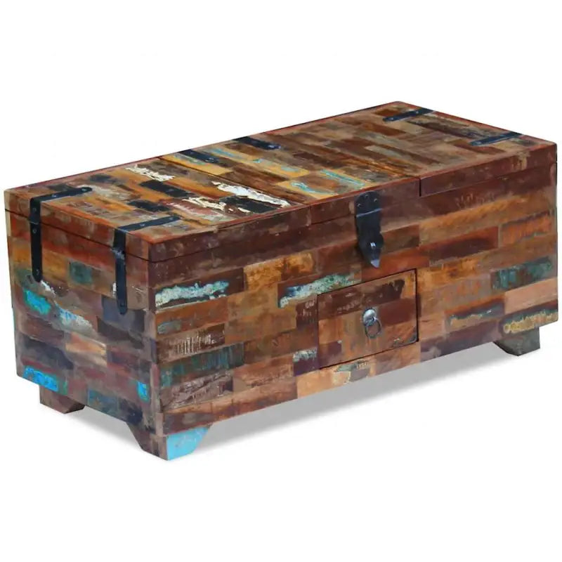Salontafel in antieke stijl van gerecycled hout voor jouw woonkamer - Salontafels