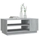 Salontafel in grijs sonoma bewerkt hout met modern ontwerp - Salontafels