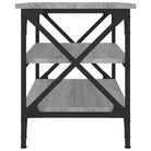 Salontafel in Grijs Sonoma met bewerkt hout voor industriële stijl - Salontafels
