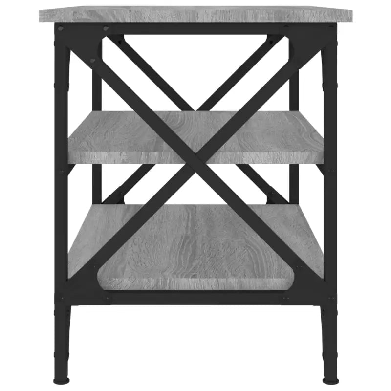 Salontafel in Grijs Sonoma met bewerkt hout voor industriële stijl - Salontafels