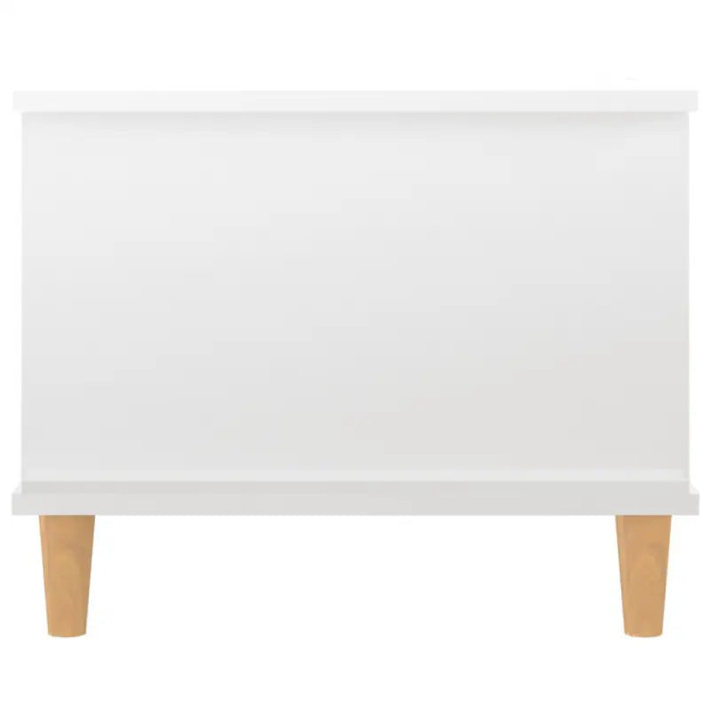 Salontafel in hoogglans wit met bewerkt hout voor een elegante woonkamer - Salontafels