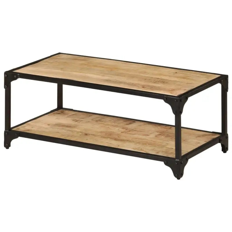 Salontafel in vintage stijl van massief ruw mangohout - Salontafels