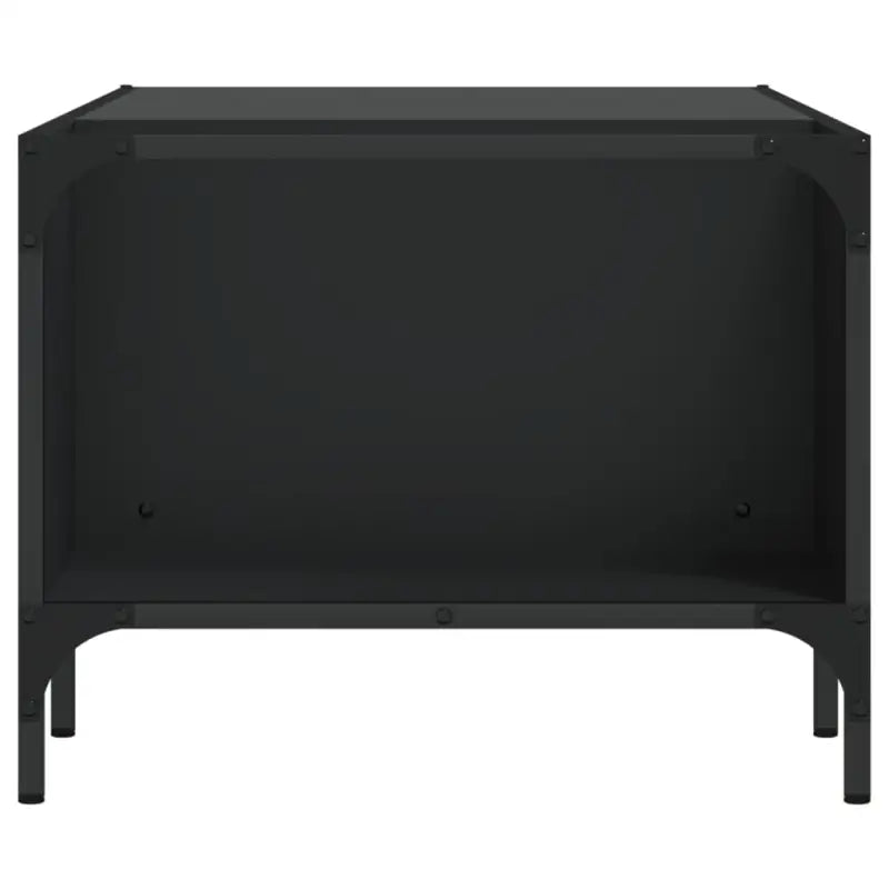 Salontafel met bewerkt hout en metalen frame voor binnen handbereik - Salontafels