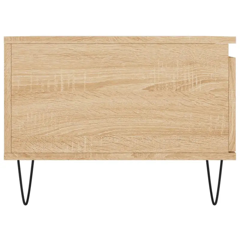 Salontafel met bewerkt hout en metalen poten voor een elegante woonkamer - Salontafels