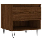 Salontafel met bewerkt hout en metalen poten voor een elegante woonkamer - Salontafels