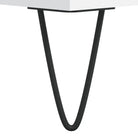 Salontafel met bewerkt hout en metalen poten voor een elegante woonkamer - Salontafels