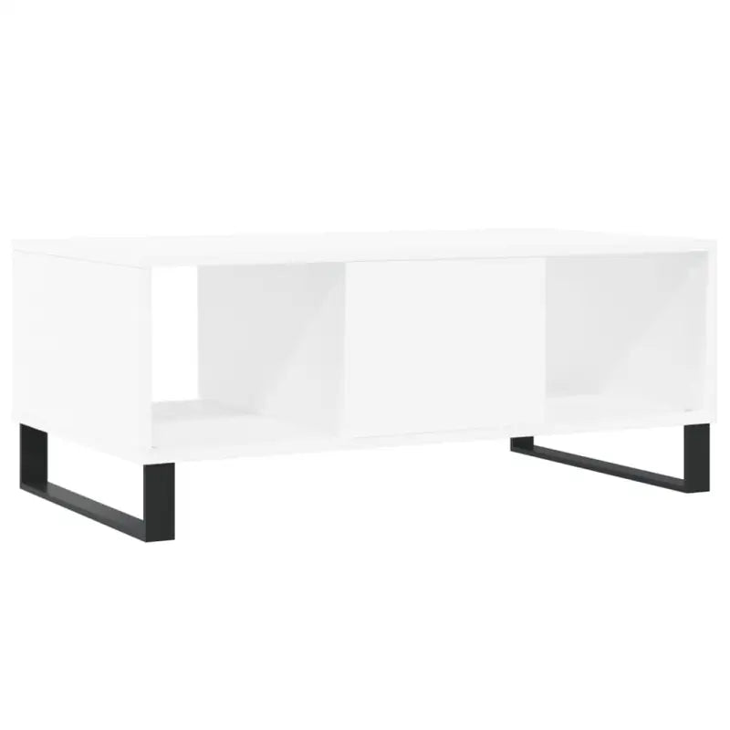 Salontafel met bewerkt hout en metalen poten voor een elegante woonkamer - Salontafels
