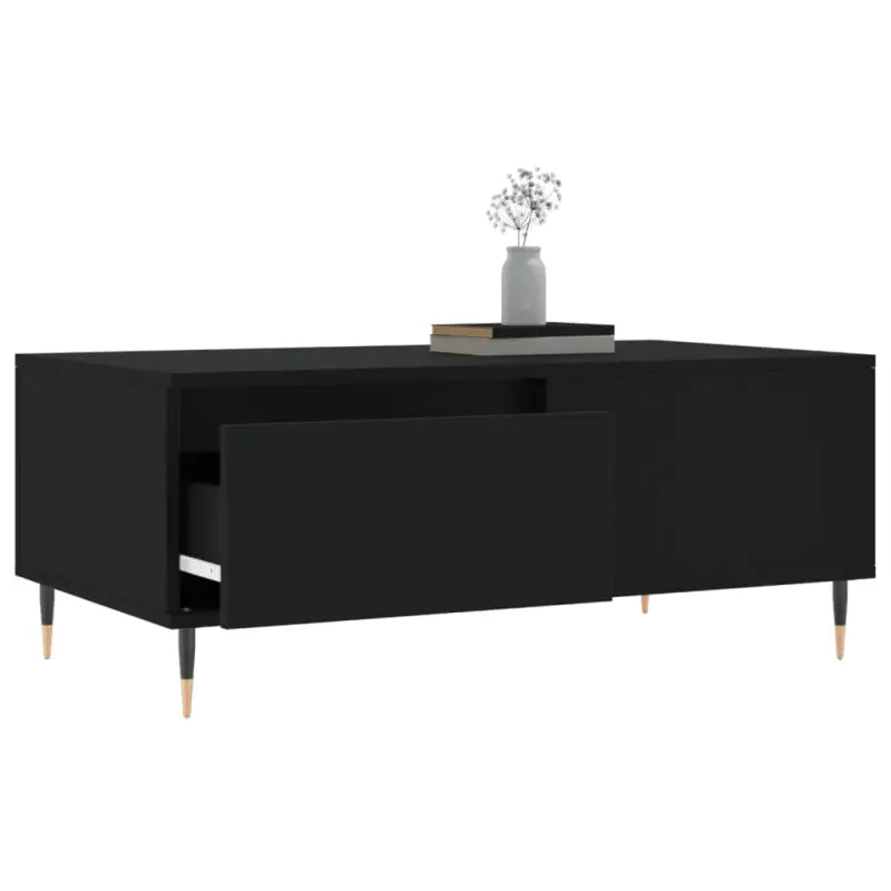 Salontafel met bewerkt hout en metalen poten voor een stijlvolle woonkamer - Salontafels