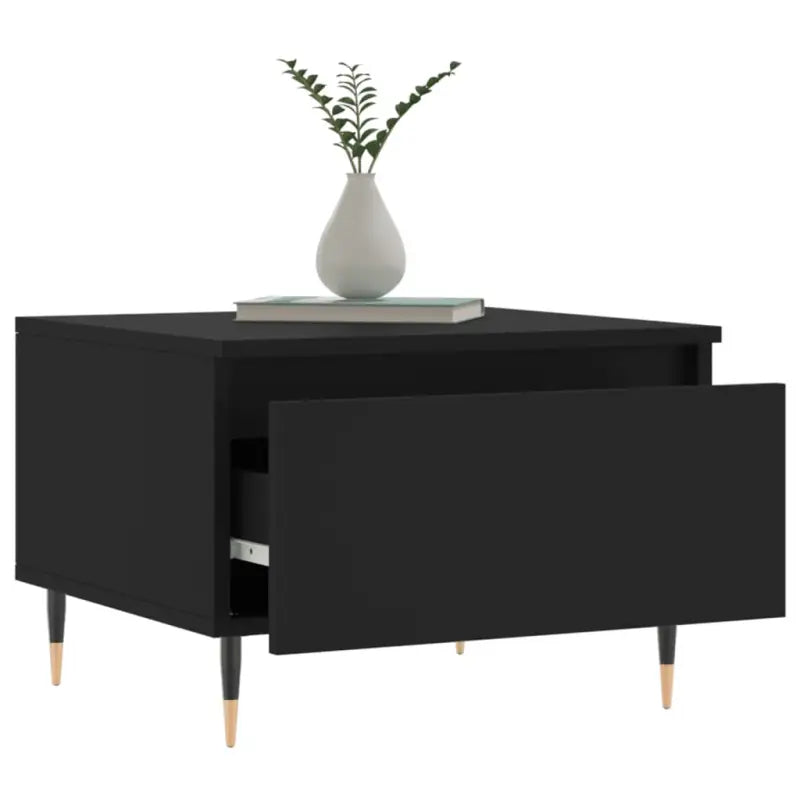 Salontafel met bewerkt hout en metalen poten voor een stijlvolle woonkamer - Salontafels