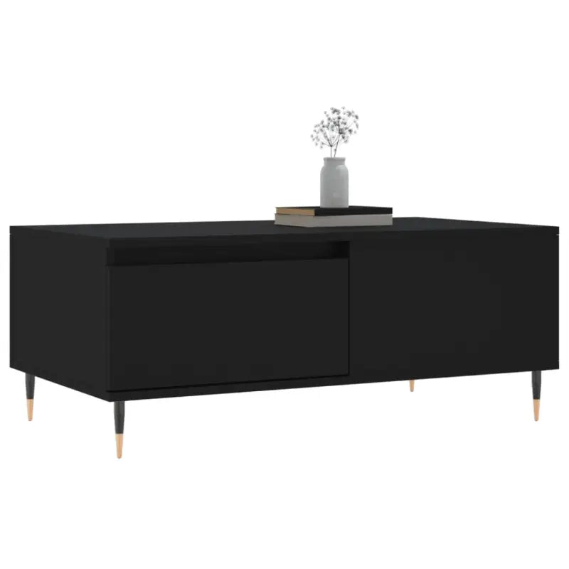 Salontafel met bewerkt hout en metalen poten voor een stijlvolle woonkamer - Salontafels