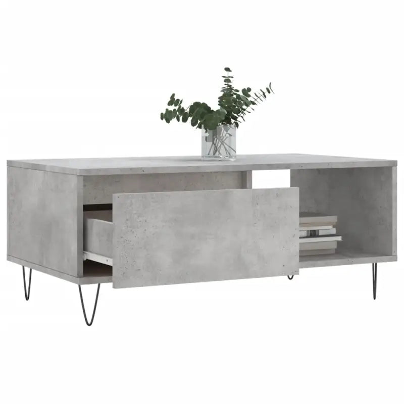 Salontafel met bewerkt hout en metalen poten voor een stijlvolle woonkamer - Salontafels