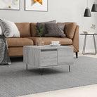 Salontafel met bewerkt hout en metalen poten voor moderne elegantie - Grijs sonoma / 1 - Salontafels
