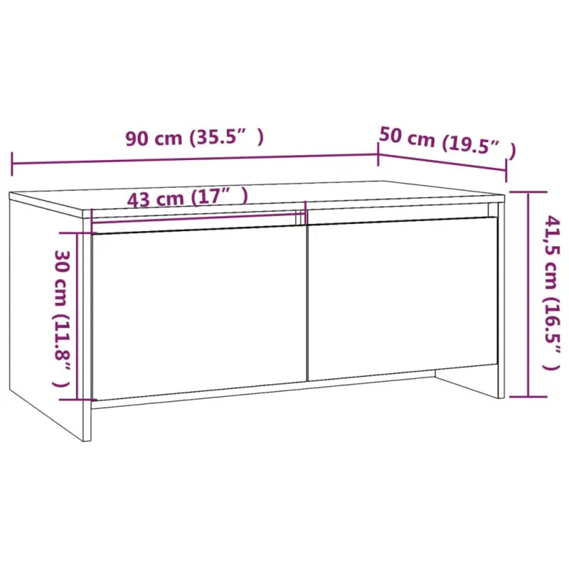 Salontafel met bewerkt hout met modern en tijdloos ontwerp - Salontafels