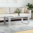 Salontafel met bewerkt hout voor elegante en stabiele woonkameraccessoire - Betongrijs / 1 - Salontafels