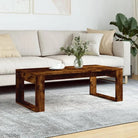 Salontafel met bewerkt hout voor elegante en stabiele woonkameraccessoire - Gerookt eiken / 1 - Salontafels
