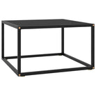 Salontafel met gehard glas en gepoedercoat staal voor moderne woonkamers - Salontafels