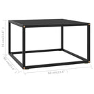 Salontafel met gehard glas en gepoedercoat staal voor moderne woonkamers - Salontafels