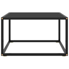 Salontafel met gehard glas en gepoedercoat staal voor moderne woonkamers - Salontafels