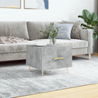 Salontafel met grijs Sonoma Eiken en ijzeren poten voor elegante woonkamer - Betongrijs / 1 - Salontafels