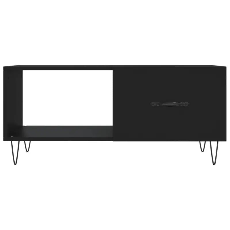 Salontafel met ijzeren poten en bewerkt hout voor een stijlvolle woonkamer - Salontafels