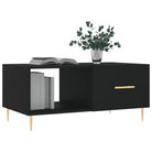 Salontafel met ijzeren poten en bewerkt hout voor elegante woonkamerstijl - Salontafels